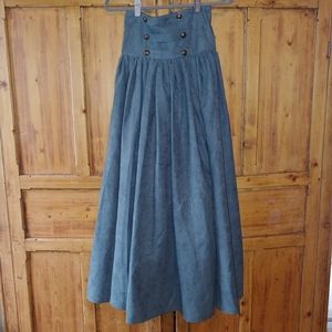 Steampunk Suede Skirt L